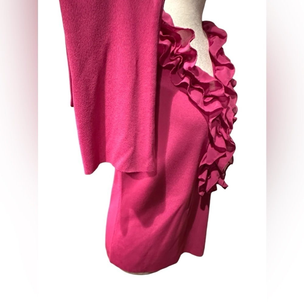 Oscar de la Renta ruffle tops size L - Picture 8 of 10